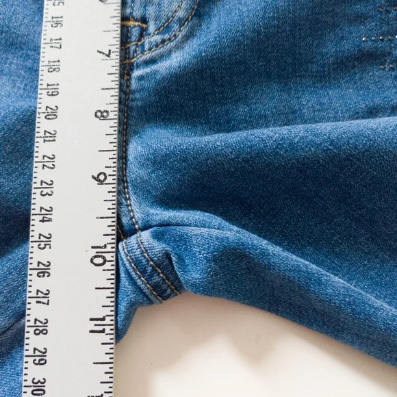 Joseph Ribkoff Patchwork Jeans Blue Size 10 - Picture 7 of 10